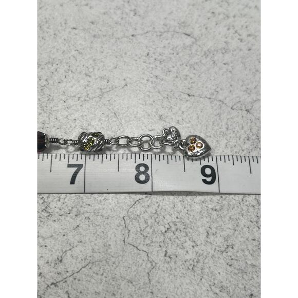 Brighton Jewel Fantasy Crystal Silvertone Beaded Bracelet - Picture 8 of 8